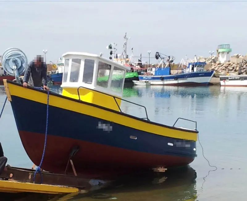MINI-74 engine installation in fishing boat model Safa 720 — изображение 2