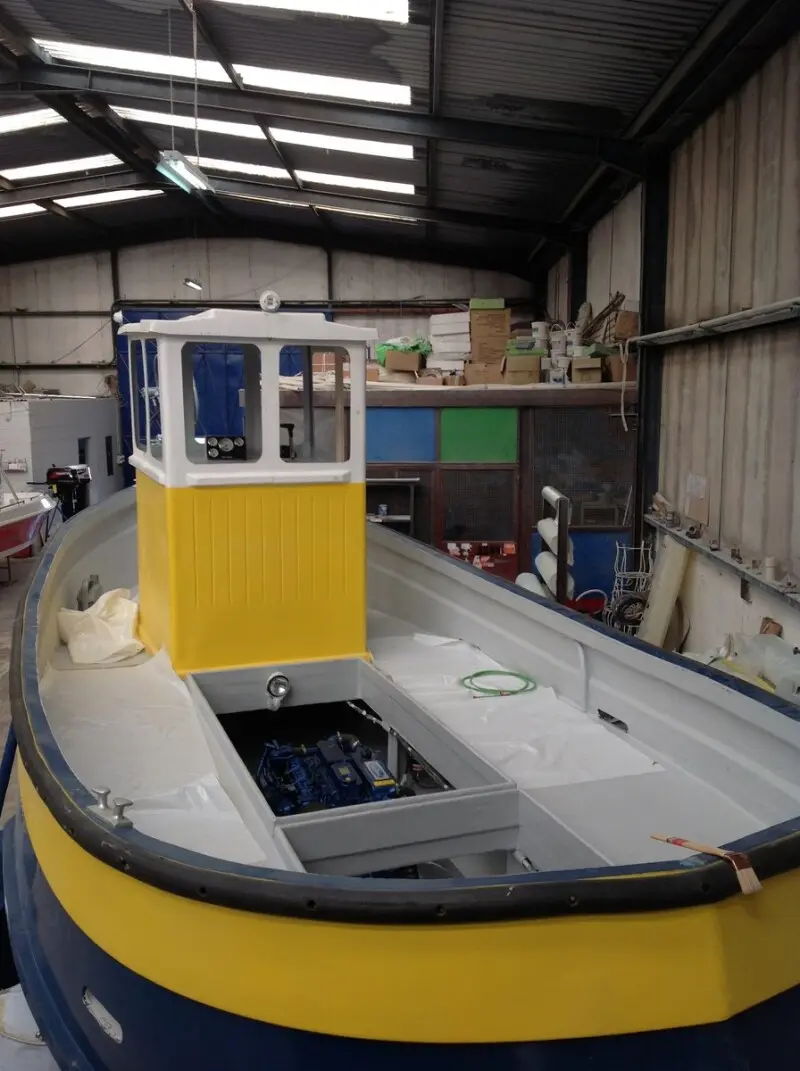 MINI-74 engine installation in fishing boat model Safa 720 — изображение 3