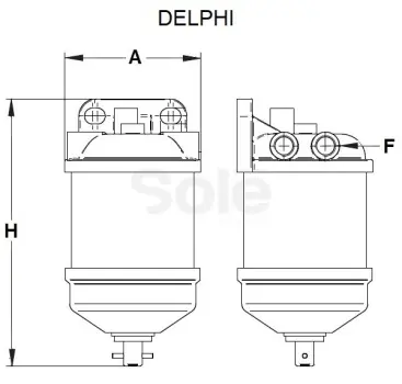 DELPHI Water/Fuel Separator Filter Pack for Marine Engines — изображение 2