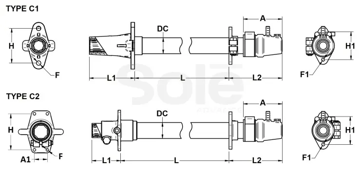 Floating stern tube with cooled rubber stuffing box for ships — изображение 2