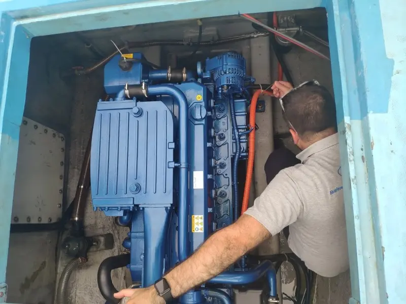 Installation of SDZ-280 engine on Villa Dhuvelli passenger ship, Maldives - Image 7