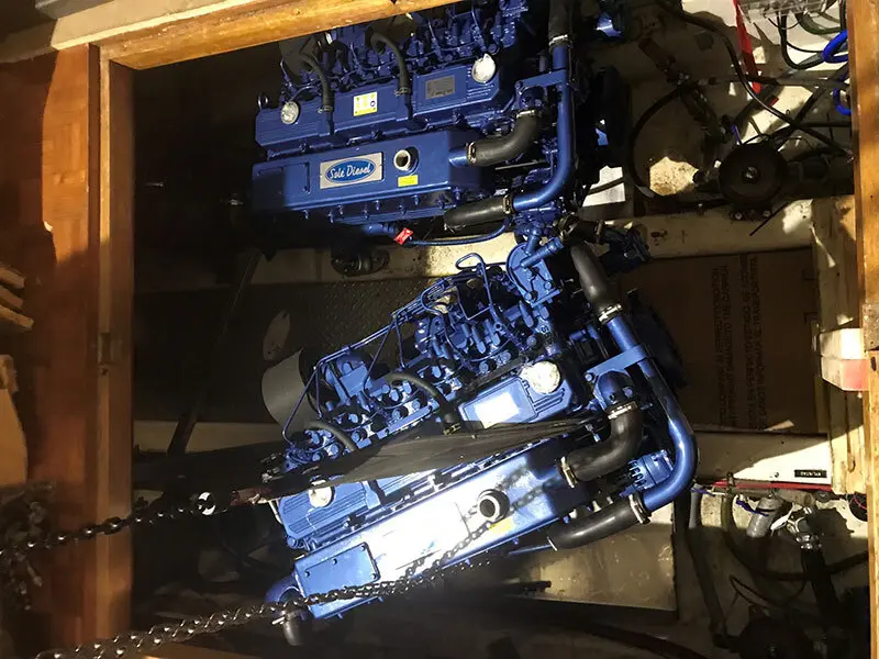 Repowering with SM-103 engines on the Searanger 38 — изображение 6